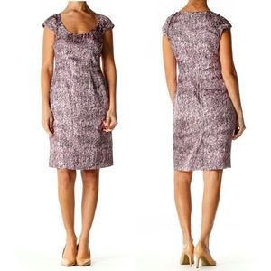 Banana Republic 100% Silk Sheath Dress With Cap Sleeves Size 0